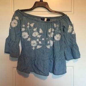 Off the shoulder blouse